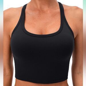 Lavento Black Sports Bra Tank Top